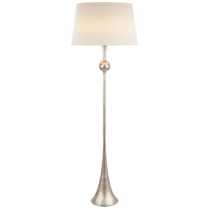 Dover Floor Lamp, Burnished Silver Leaf