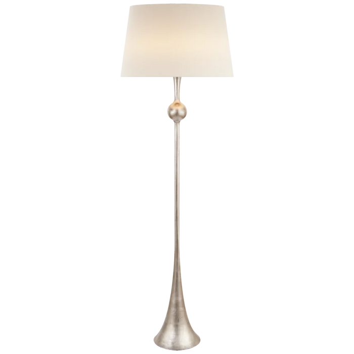 Dover Floor Lamp, Burnished Silver Leaf