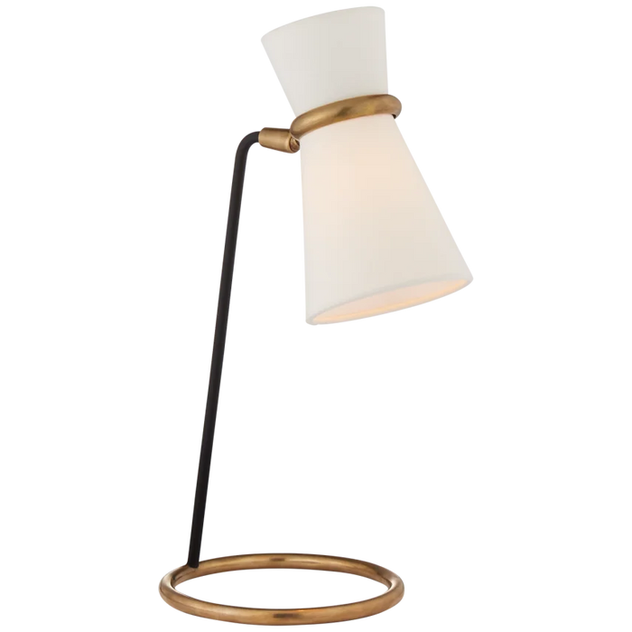 Clarkson Table Lamp, Brass and Black