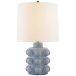 Vedra Medium Table Lamp, Polar Blue Crackle