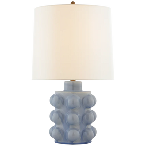 Vedra Medium Table Lamp, Polar Blue Crackle