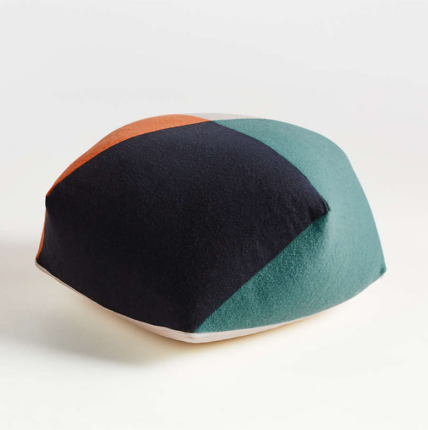 Blue/Orange Pouf
