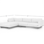 Everly 2-PC Sectional-Left, 133"W