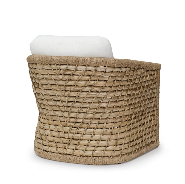 Capitola Lounge Chair with Soft Blue Performance Fabric