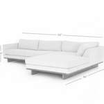 Everly 2-PC Sectional-Right, 133"