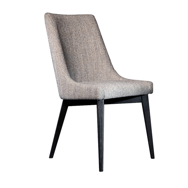 Taylor Dining Chair in Baltic Stone  Performance Fabric & Onyx Oak