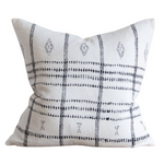 Pari on Charcoal Pillow, 22" x 22"