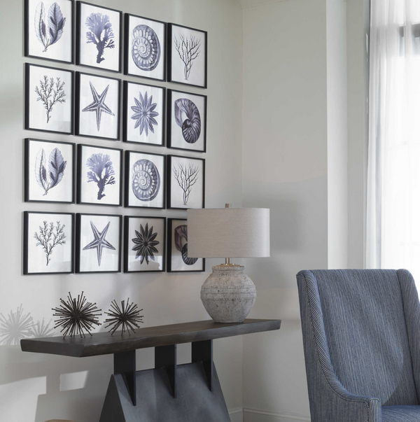 Sea Living Framed Prints - 8 Styles, 12" x 12"