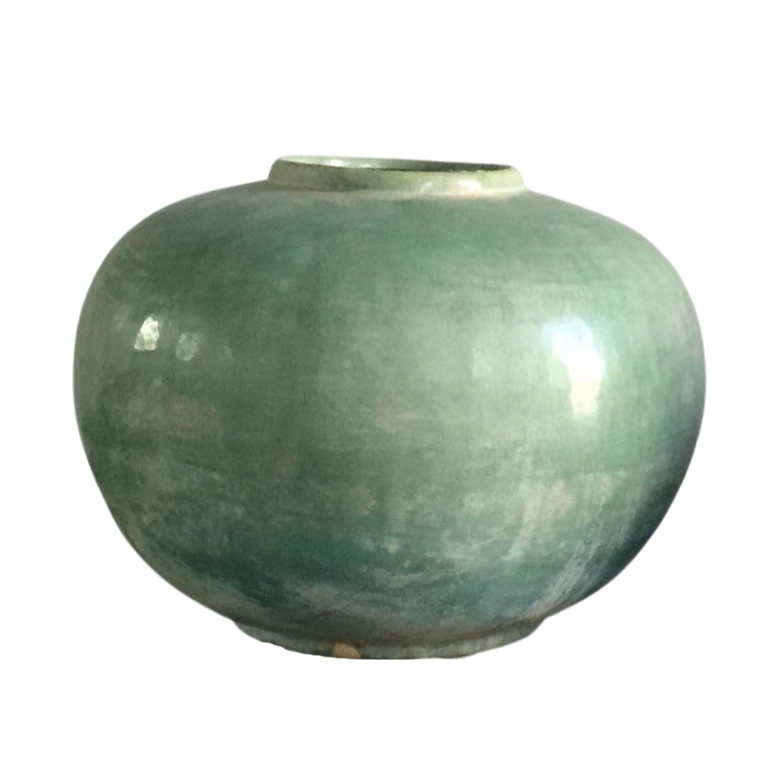Aged Light Green Vase from Henan
