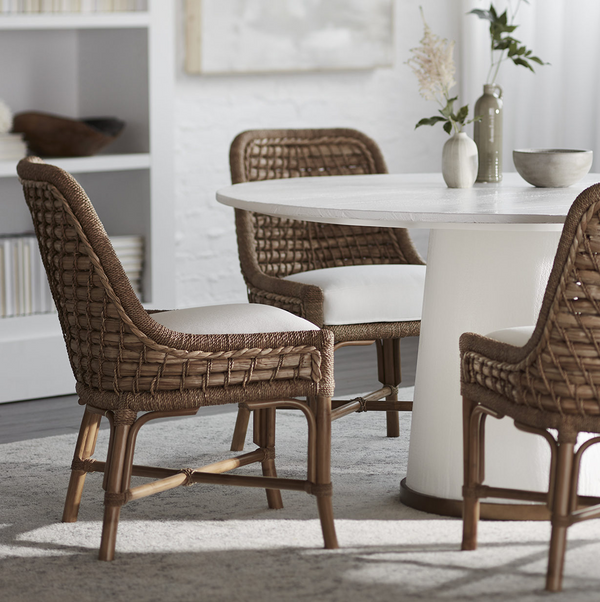 Capitola Side Chair w/ Sailcloth Salt Performance Fabric