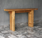 Reclaimed Teak Console, 65"L x 16"W
