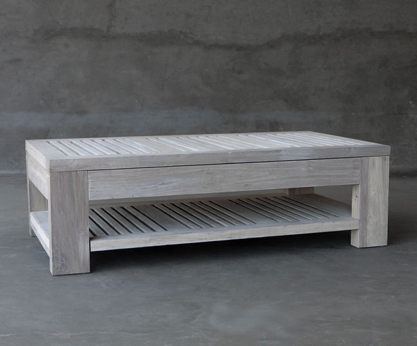 Reclaimed Teak Cocktail Table, 60"L x 32"W x 18"H