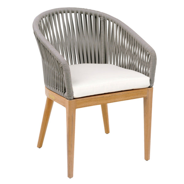 Lucia Dining Armchair, Dove/Canvas