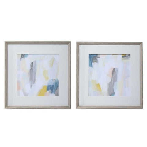 Fractal Pastel Framed Prints, 2 Styles, 30"W X 30"H