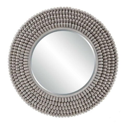 Portside Round Mirror, Grey, 40" Dia.