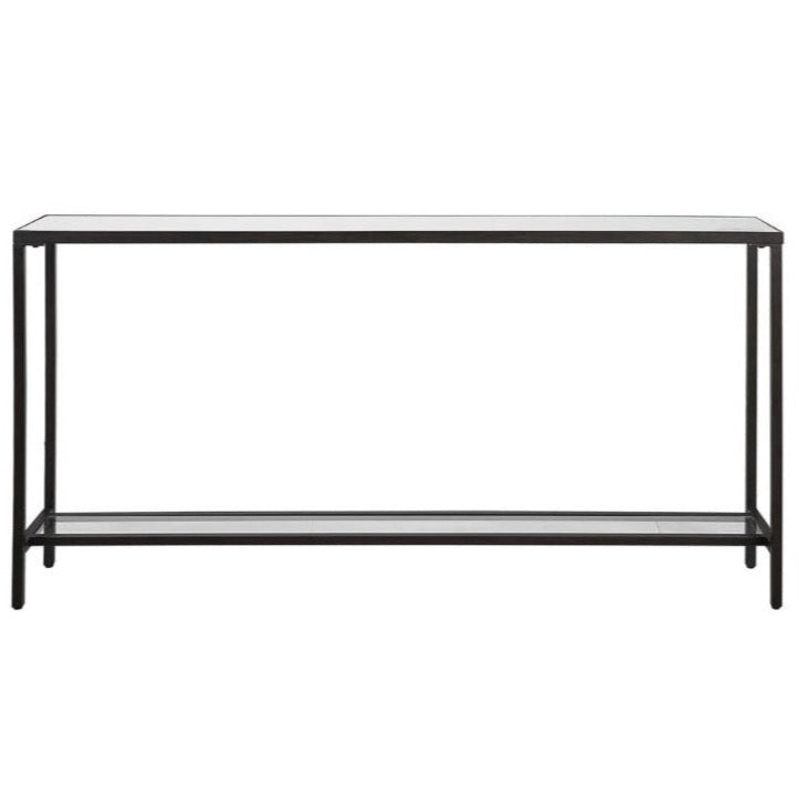 Hayley Console Table, Black, 60"W x 31"H x 10"D