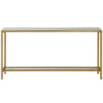 Hayley Console Table, Gold, 60"W x 31"H x 10"D