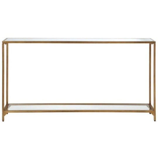 Accent Console Table, Gold, 56"W x 30"H x 8"D