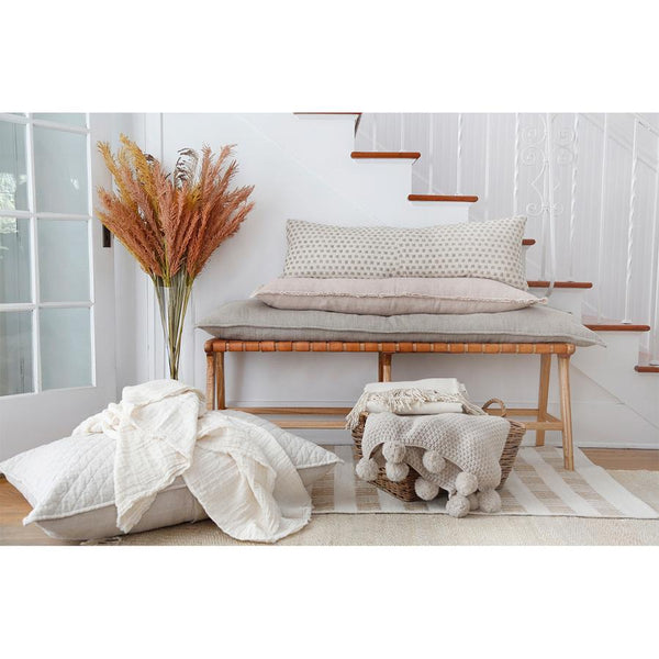 Montauk Body Pillow, Charcoal