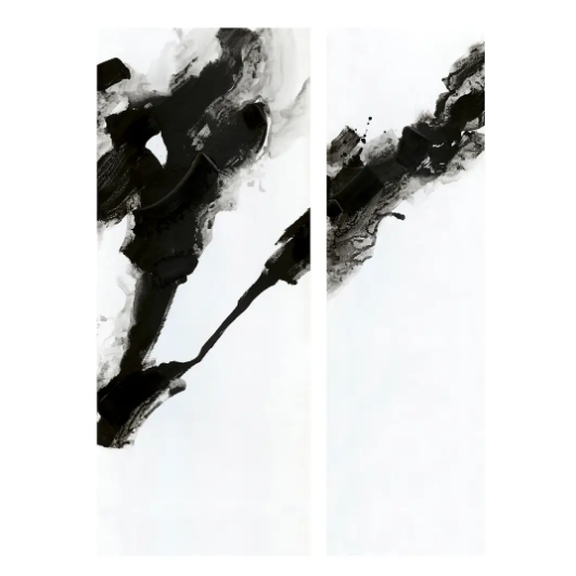 Rorschach Wall Décor Set of 2, 33.5"W X 2"D X 82.5"H