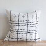 Pari on Charcoal Pillow, 22" x 22"