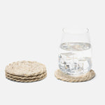 Whitley, Natural Jute Coasters, Boxed Set of 4