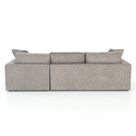 Plume Sectional 2-Piece- Grey, 106"