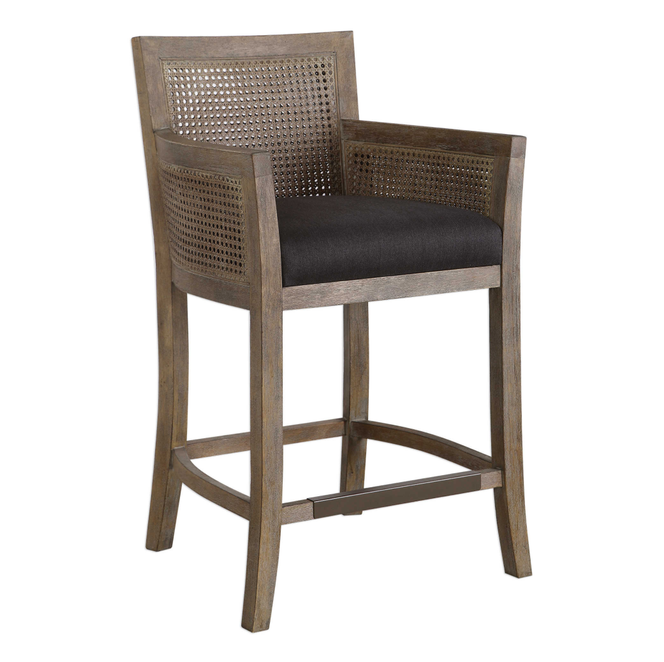 Encore Counter Stool, Dark Gray Fabric