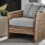 Capitola Lounge Chair with Soft Blue Performance Fabric