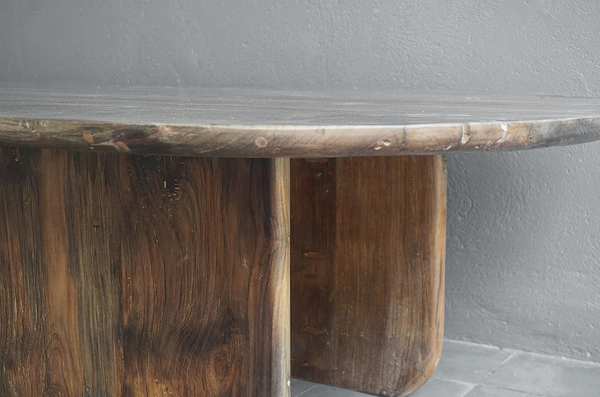 Pitu Boatwood Cocktail, 78"L x 32"W x 17"H