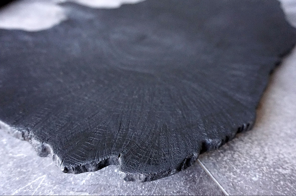 Teak Burle Tray - Charcoal, 2 Sizes