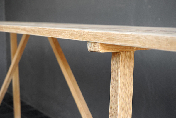 Waif Oak Console, 76"L x 18"W