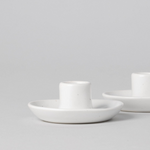 White Candle Holders, Set of 2, Available in 2 Sizes