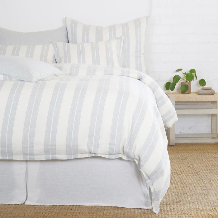 Carter Duvet Collection, Ivory/Denim