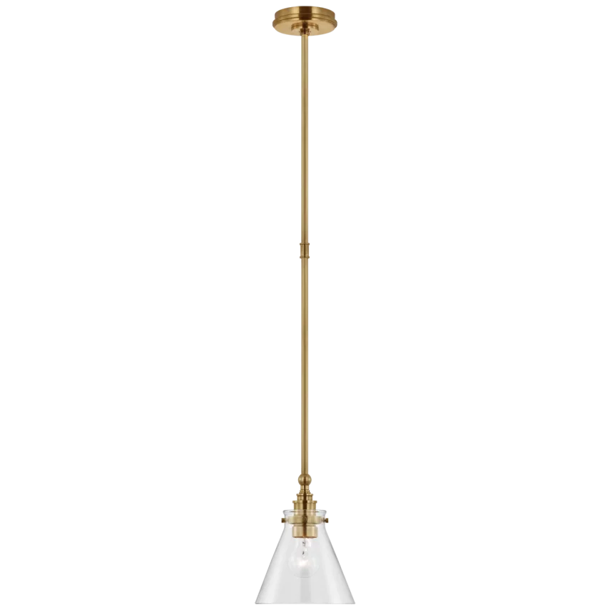 Parkington 9" Pendant, Brass