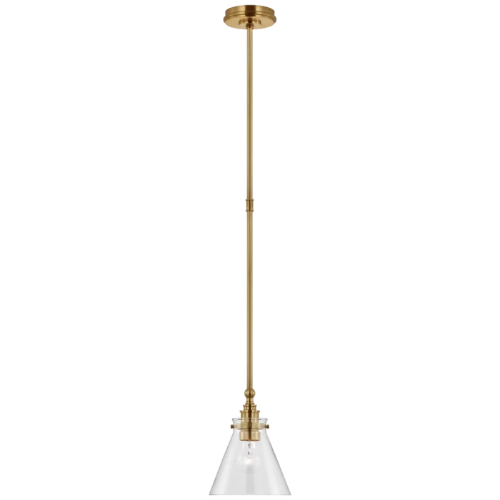 Parkington 9" Pendant, Brass