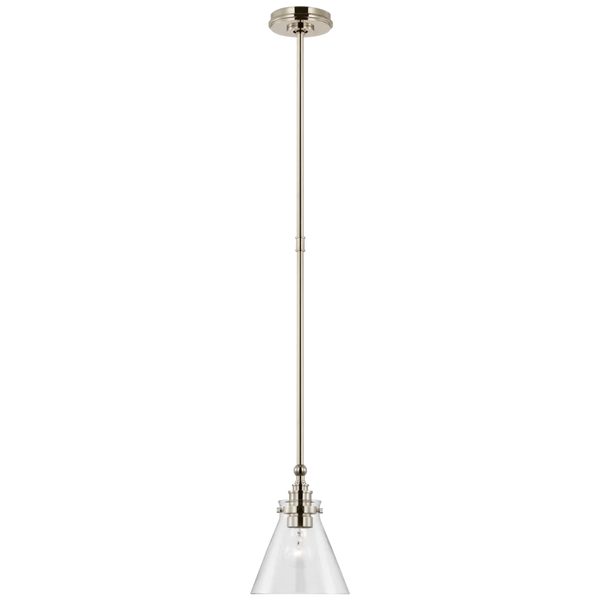 Parkington 9" Pendant, Polished Nickel