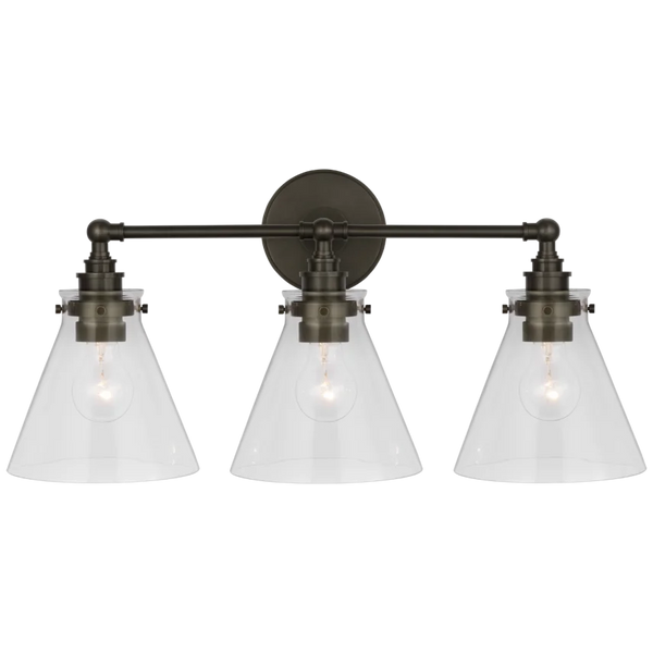 Parkington 24" Three Light Bath Bar, Bronze