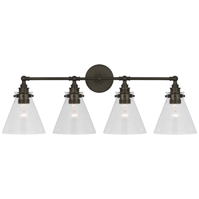 Parkington 32" Four Light Bath Bar, Bronze