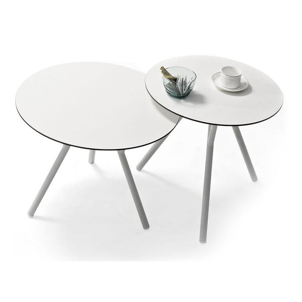 DJ Side Table - Aluminum White, 2 Sizes