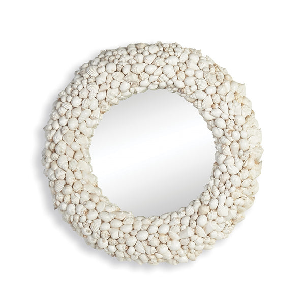 White Cove Round Mirror, 20"H x 20"W x 3.5"D