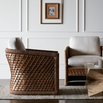 Capitola Lounge Chair with Soft Blue Performance Fabric