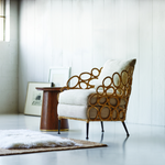 Ella Lounge Chair with Sailcloth Salt Performance Fabric
