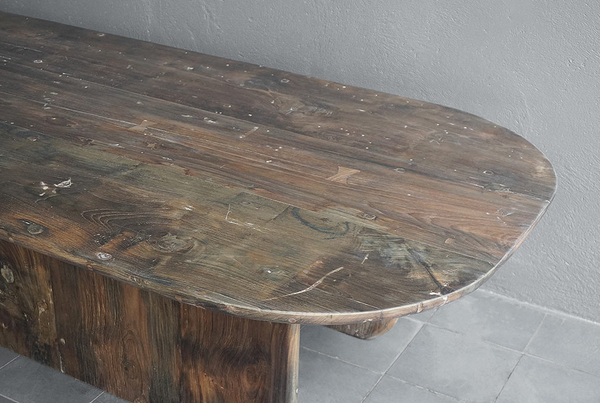 Pitu Boatwood Cocktail, 78"L x 32"W x 17"H