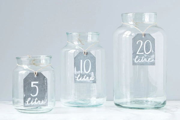 Clear Mason Jar, 20L