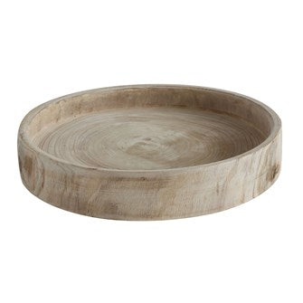 Decorative Paulownia Wood Hand-Carved Tray