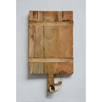 Mango Wood Cheese Board W/ Rope