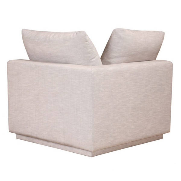 Justin Corner Chair, Taupe