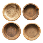 Round Found Teak Wood Bowl