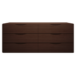 Merced 71" 6 Drawer Dresser, Ebony
